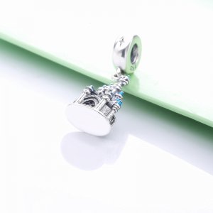 PANDORA Stříbrný Visací přívěsek Zámek Popelka P400020937933