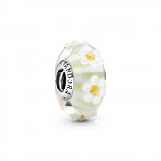 PANDORA Stříbrný Přívěsek Daisy Sklo Murano 798798C00