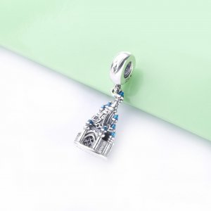 PANDORA Stříbrný Visací přívěsek Zámek Popelka P400020937933