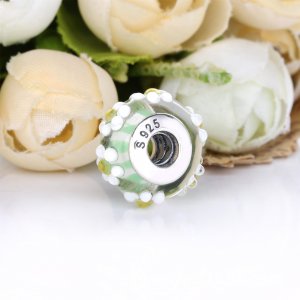 PANDORA Stříbrný Přívěsek Daisy Sklo Murano 798798C00