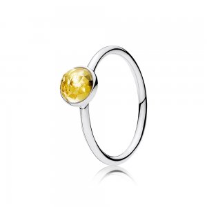 Prsten November Droplet Citrine PANDORA