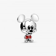 PANDORA Přívěsek Disney Mickey Mouse Červené kalhoty 798905C01