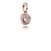 PANDORA Rose přívěsek Třpytivý uzlíček lásky - 380385CZ