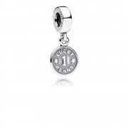 PANDORA Přívěsek lucky penny, sterlingové stříbro 791298