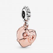 Visací přívěsek PANDORA Rose Srdce brazilcí 788025CZ