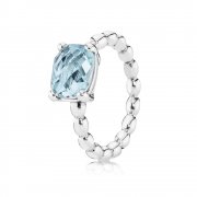 Silver ring with blue topaz - Teraz nové, nižšie ceny! - 190869BTP - Prsteny | PANDORA