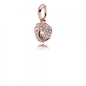 PANDORA Rose přívěsek Třpytivý uzlíček lásky - 380385CZ