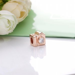 Přívěsek PANDORA Rose Fotoaparát 787986CZ