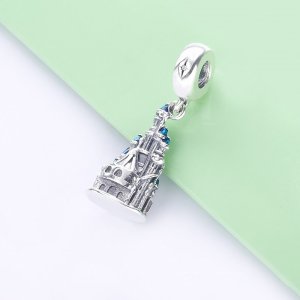 PANDORA Stříbrný Visací přívěsek Zámek Popelka P400020937933