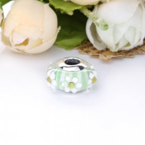 PANDORA Stříbrný Přívěsek Daisy Sklo Murano 798798C00