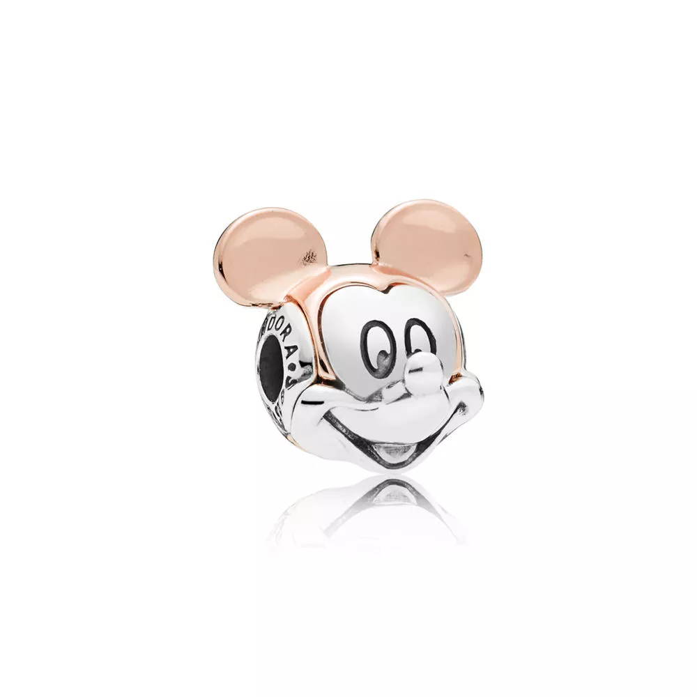 disney přívěsek pandora dvoubarevný portrét mickeye 787503
