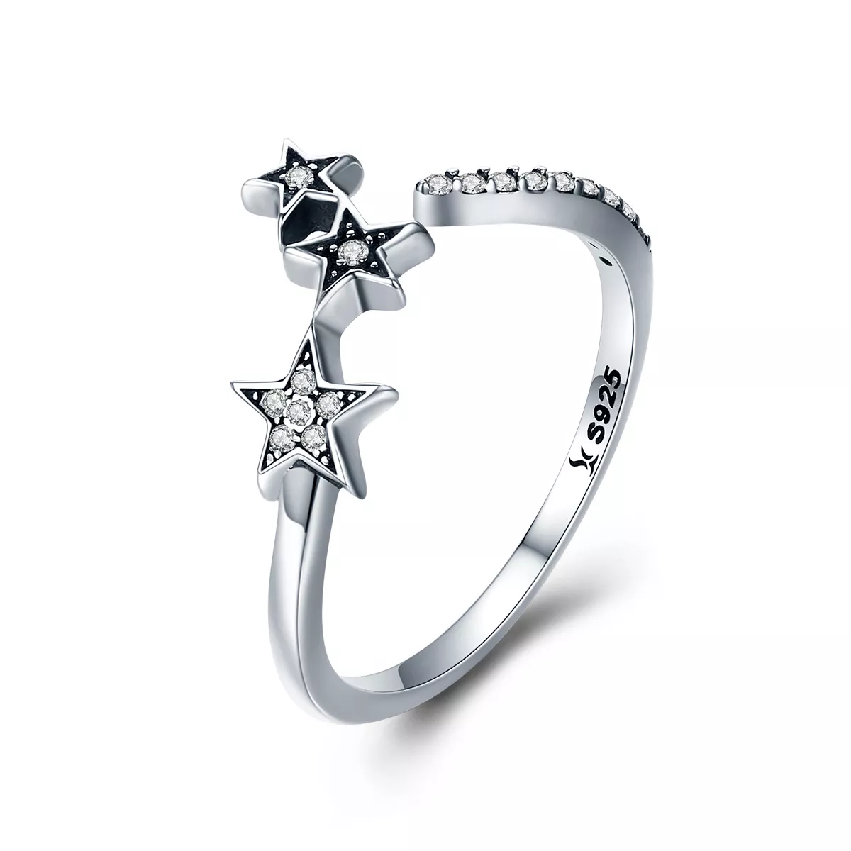 stříbrné prsten hvězdné přání scr312 kubická zirkonie jako pandora